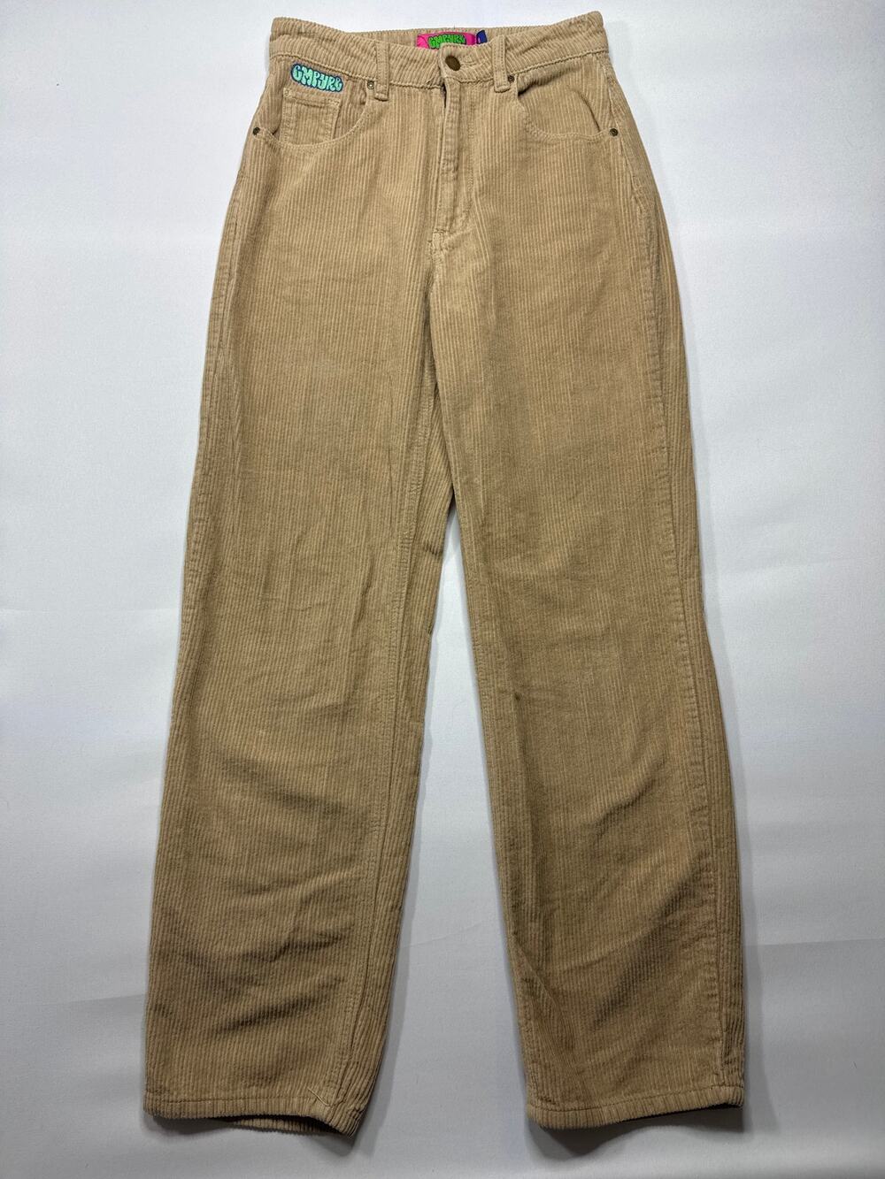 Empyre Women's‎ Tori Loose Skater Tan Corduroy Pants - Size 1 (26x29.5)*